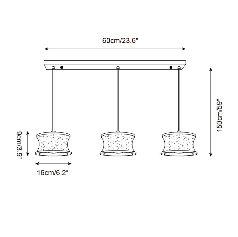 Saiko Travertine Pendant Lamp — product view 6