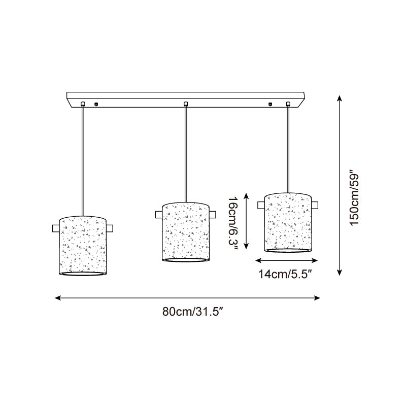 Cibone Travertine Pendant Lamp — product view 6