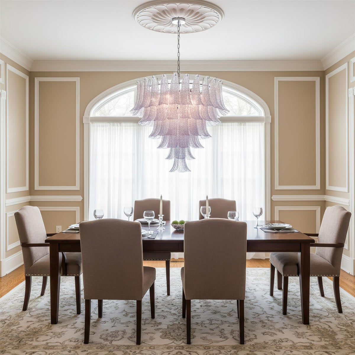 Elena Glass Chandelier — product view 3