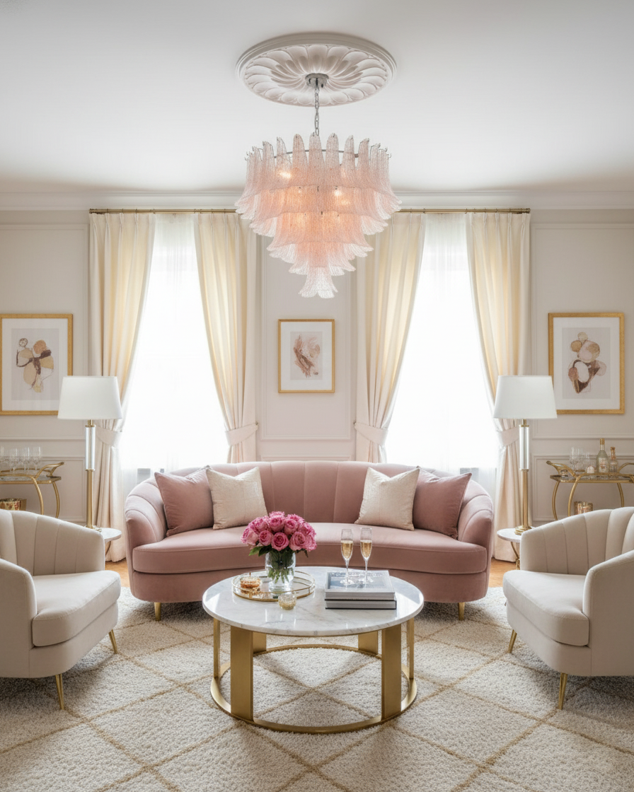 Elena Glass Chandelier — product view 8