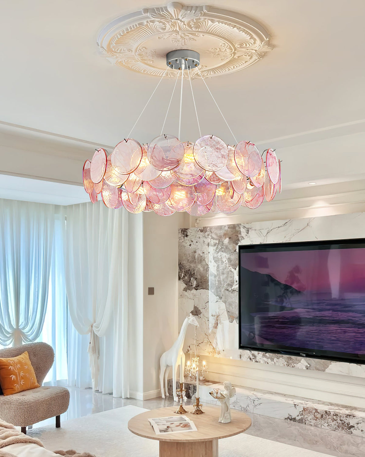 Loire Glass Chandelier — product view 3