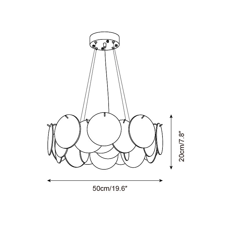 Loire Glass Chandelier — product view 5