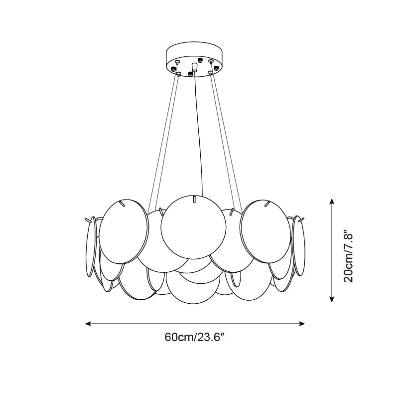 Loire Glass Chandelier — product view 6