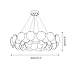 Loire Glass Chandelier — product view 7