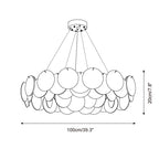 Loire Glass Chandelier — product view 8