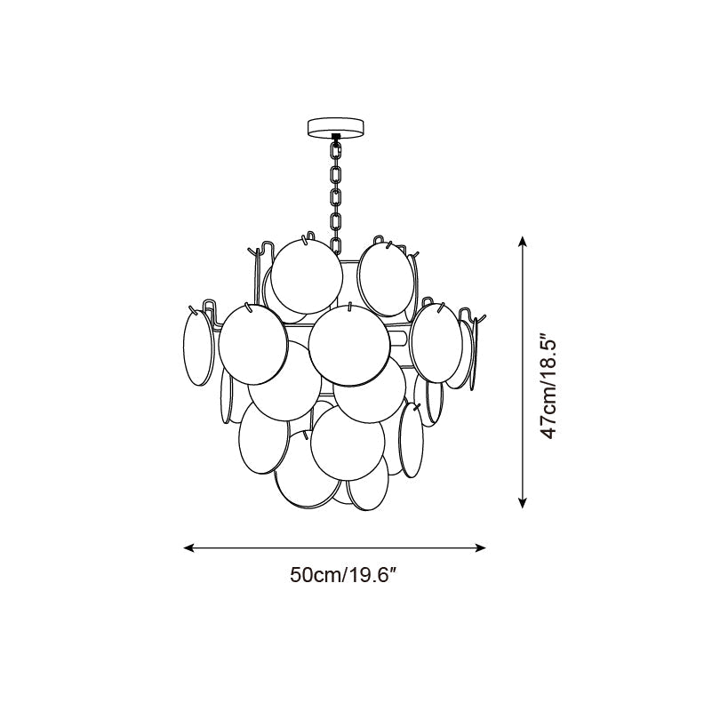 Venfield Glass Chandelier — product view 5