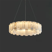 Brass & White Alabaster