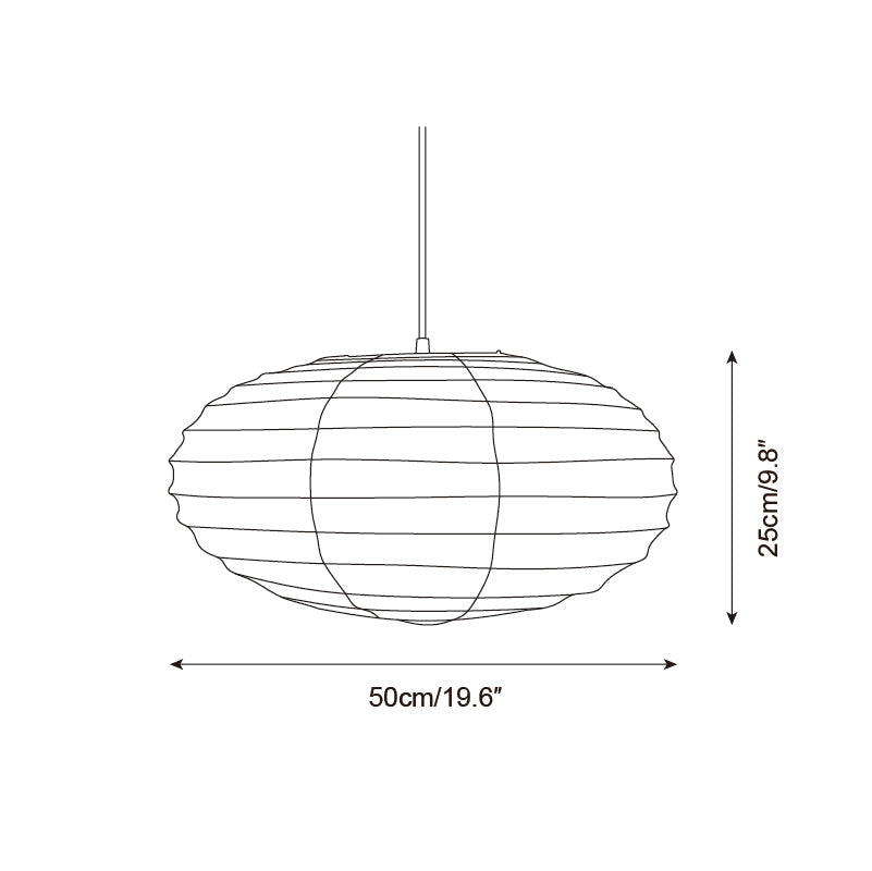 Rice Paper Pendant Lamp R8 — product view 5