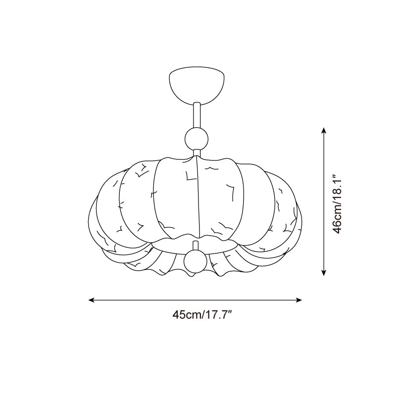 Doria Wood Ceiling Light — product view 5