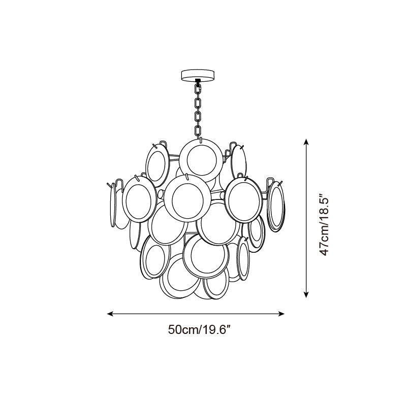 Rovigo Glass Chandelier — product view 5