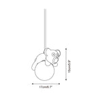 Sleepy Bear Glass Pendant Lamp — product view 5