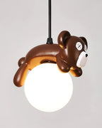 Sleepy Bear Glass Pendant Lamp — product view 10