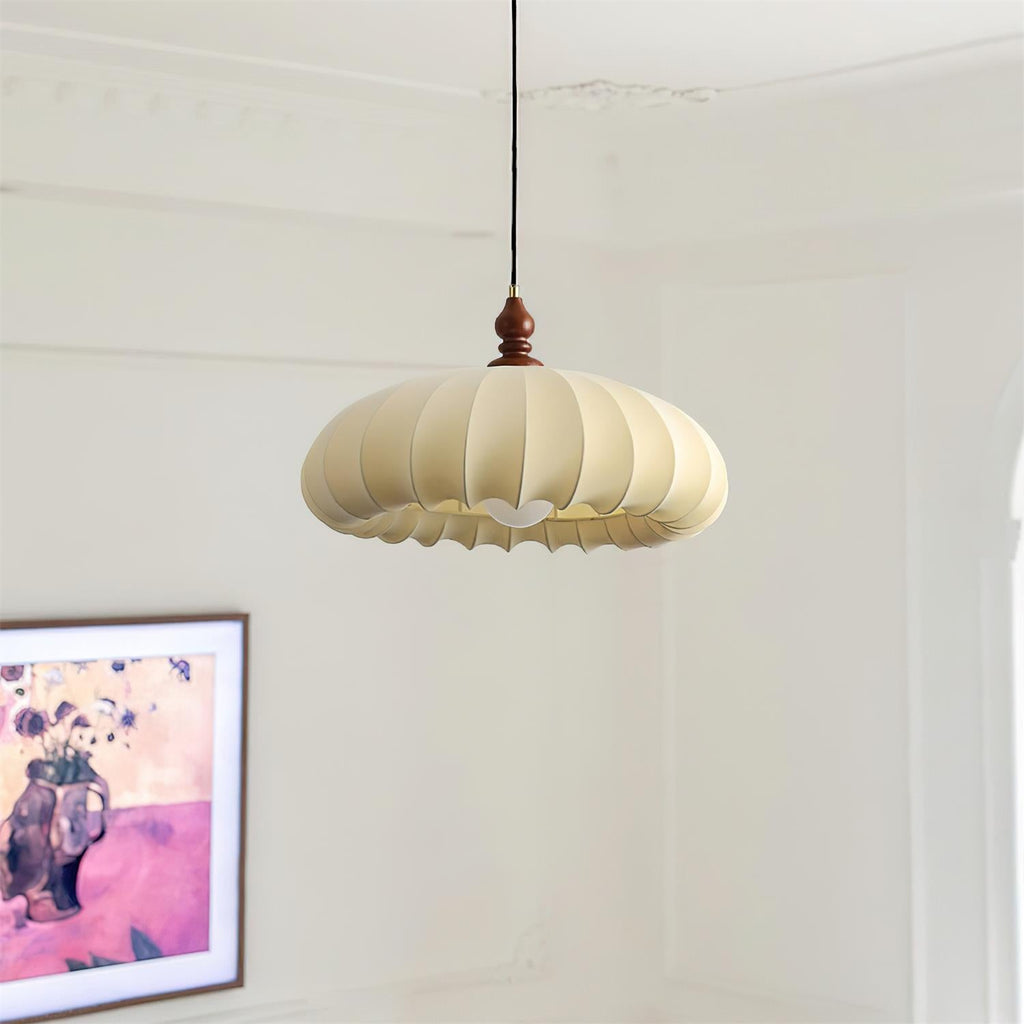 Lotus Belly Wood Pendant Lamp — product view 2
