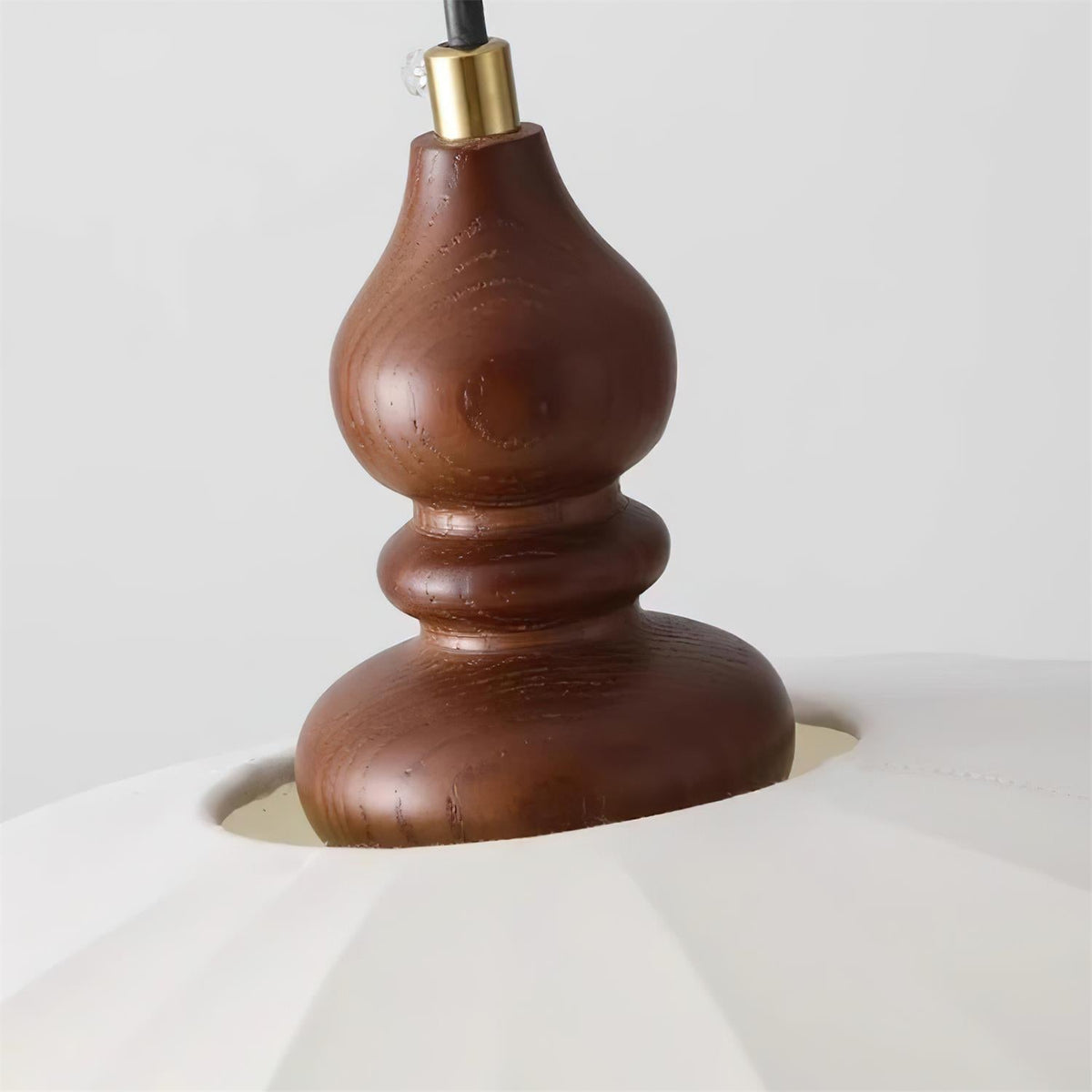 Lotus Belly Wood Pendant Lamp — product view 7