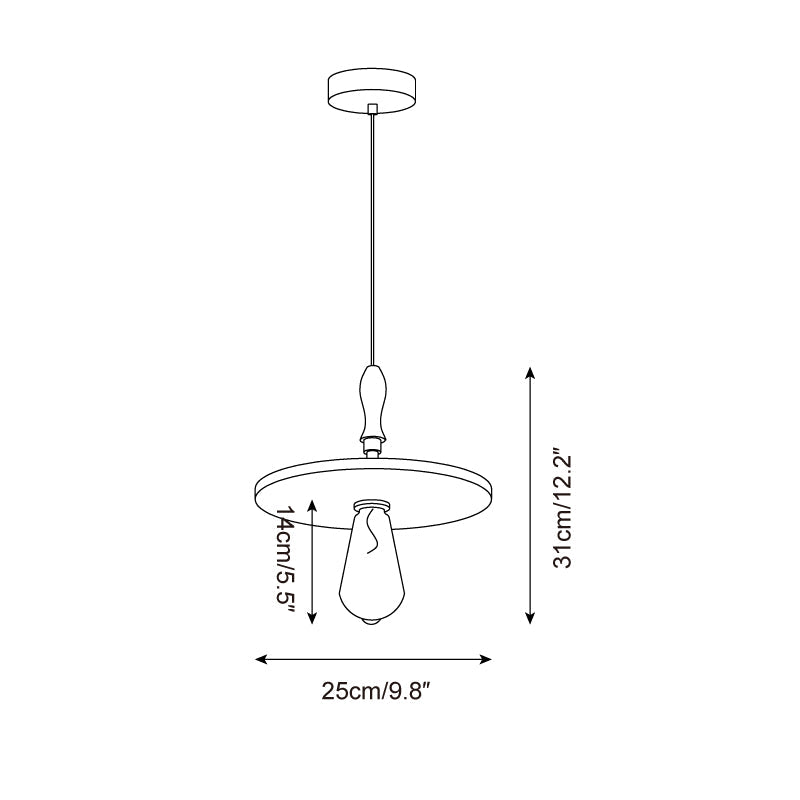 Orbiton Travertine Pendant Lamp — product view 5