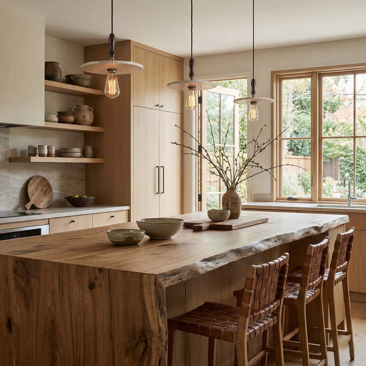 Orbiton Travertine Pendant Lamp — product view 6
