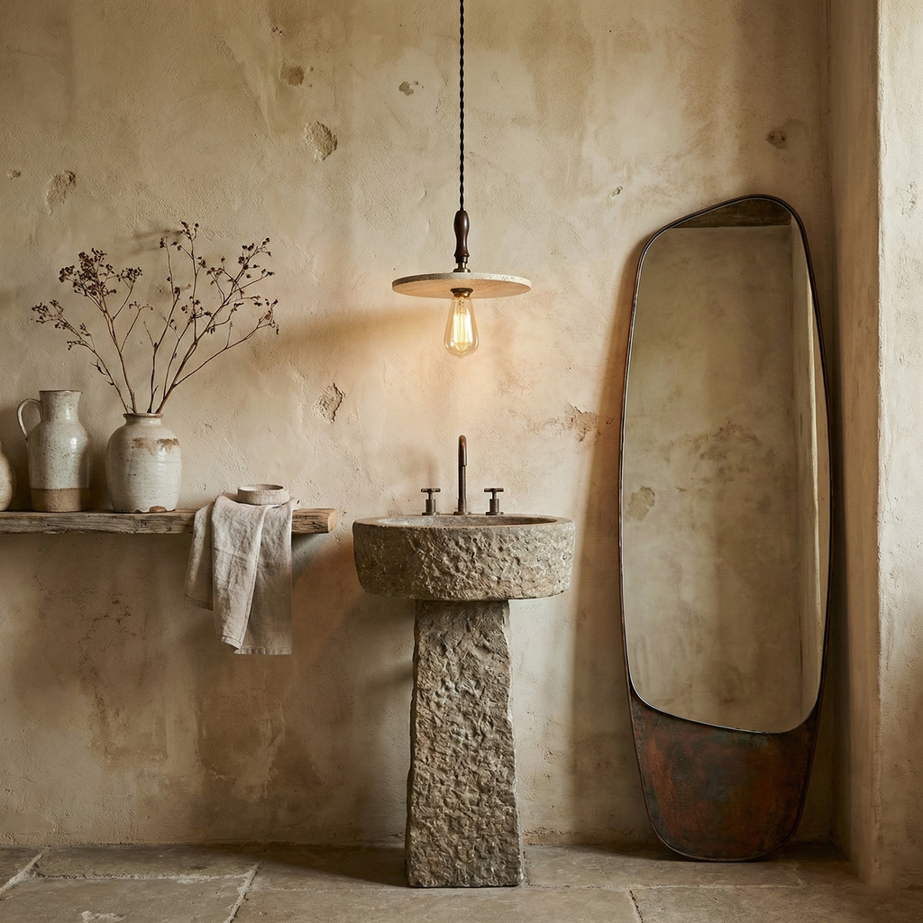 Orbiton Travertine Pendant Lamp — product view 10