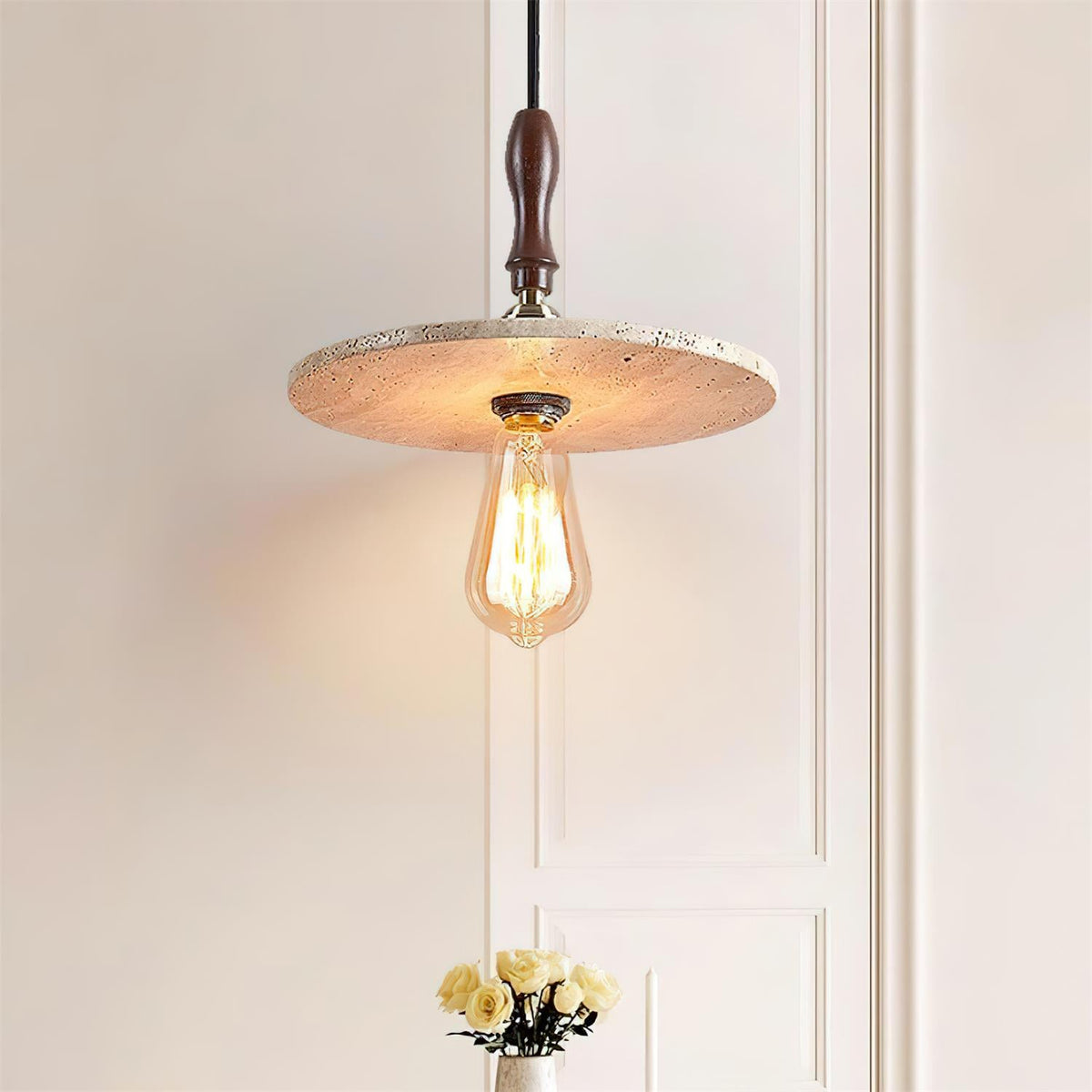 Orbiton Travertine Pendant Lamp — product view 13