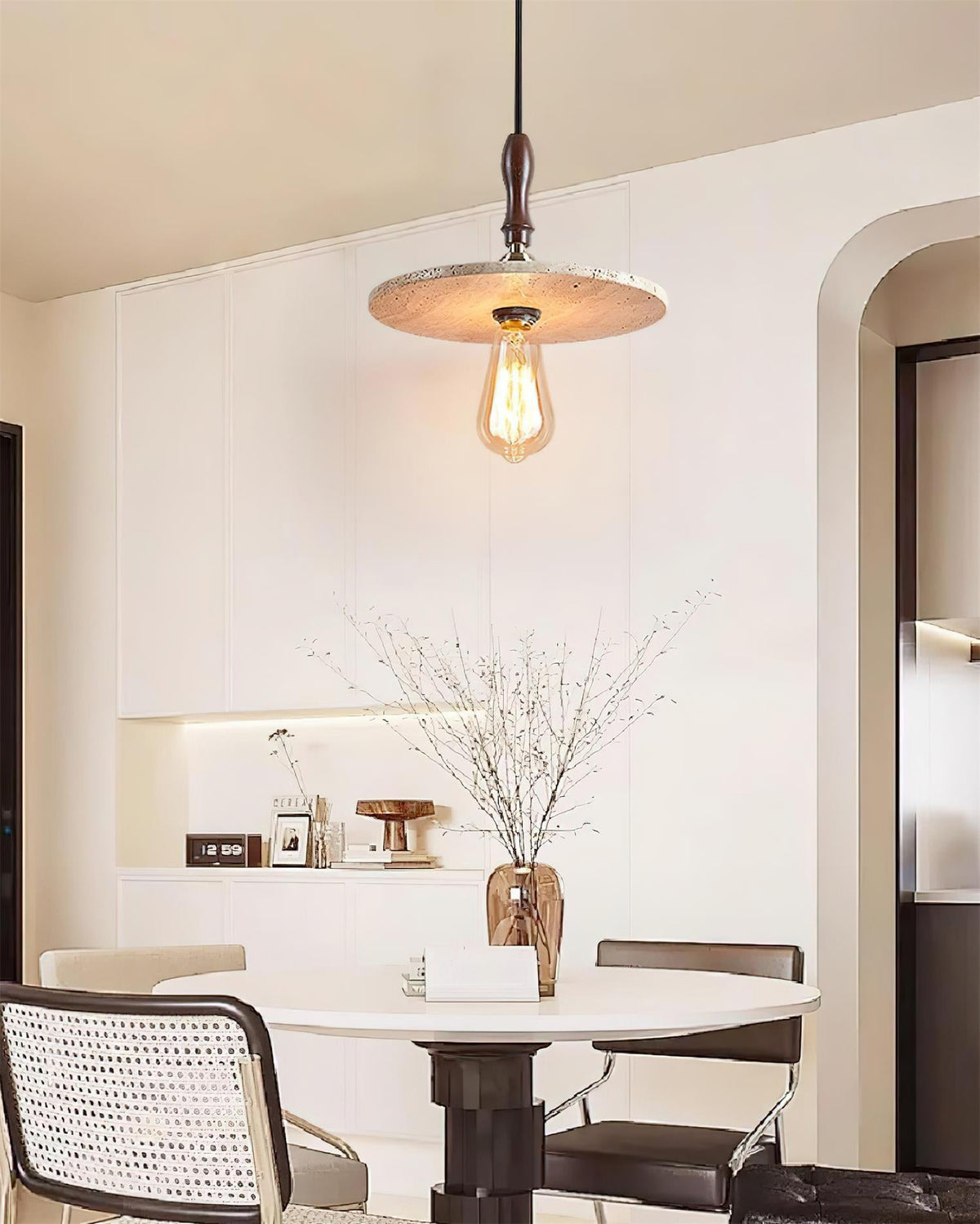 Orbiton Travertine Pendant Lamp — product view 14