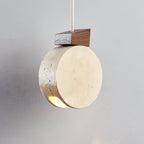 Terra Ring Travertine Pendant Lamp — product view 2