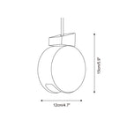 Terra Ring Travertine Pendant Lamp — product view 5