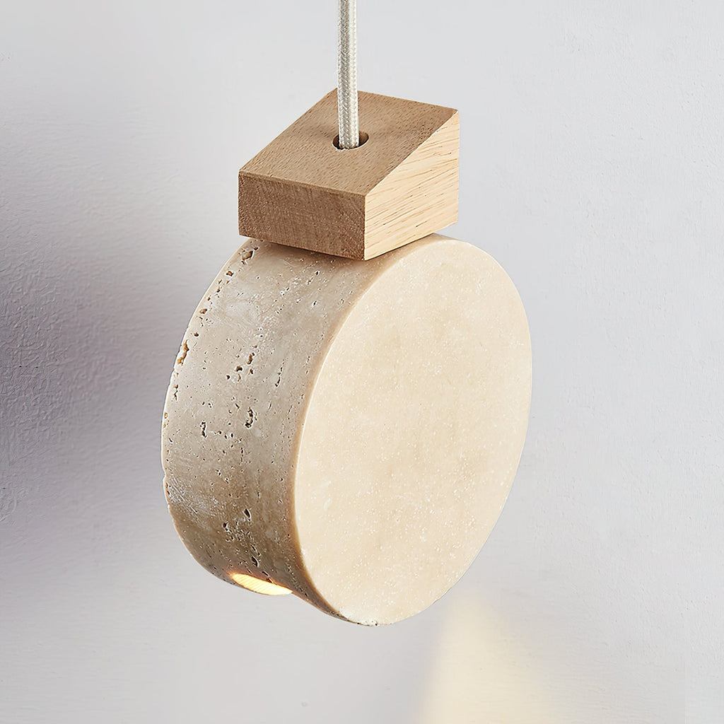 Terra Ring Travertine Pendant Lamp — product view 6