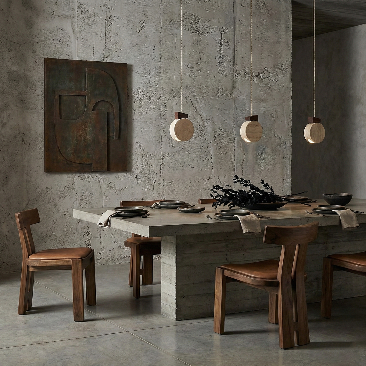 Terra Ring Travertine Pendant Lamp — product view 10