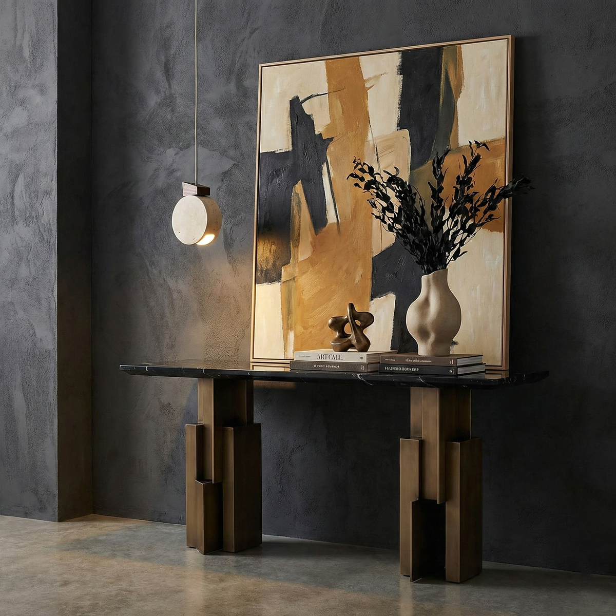Terra Ring Travertine Pendant Lamp — product view 14
