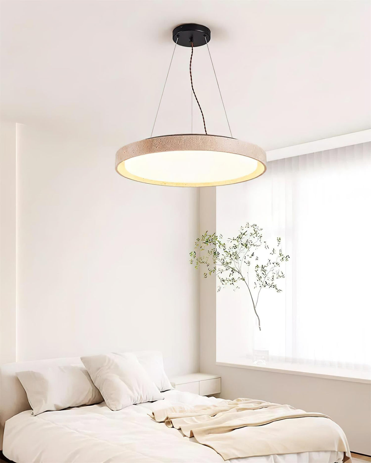 Stonix Travertine Pendant Lamp — product view 3