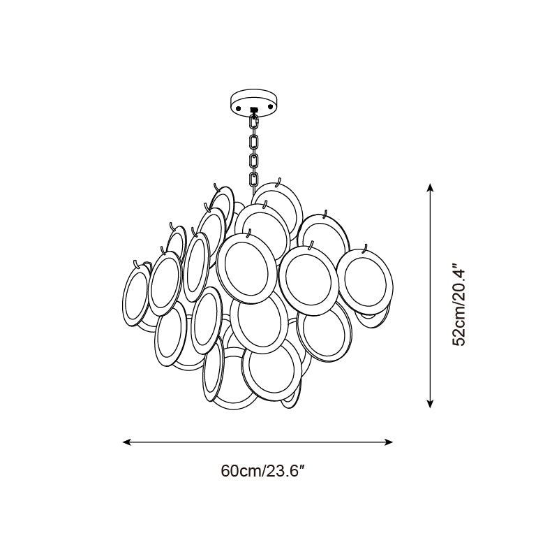 Carmosa Glass Chandelier — product view 5