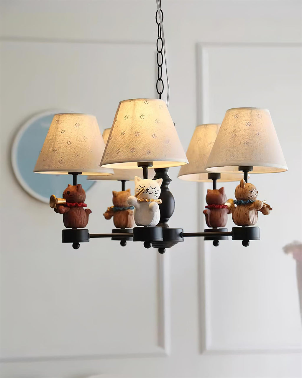 Cat Symphony Metal Chandelier — product view 4