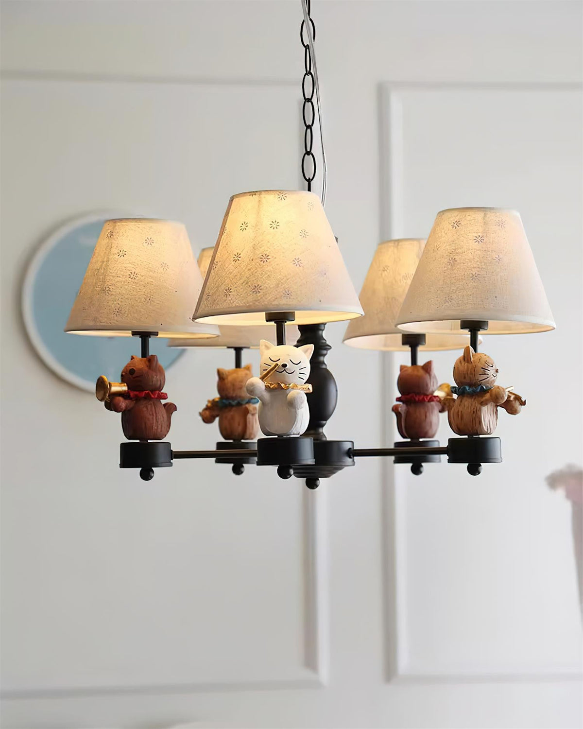 Cat Symphony Metal Chandelier — product view 4