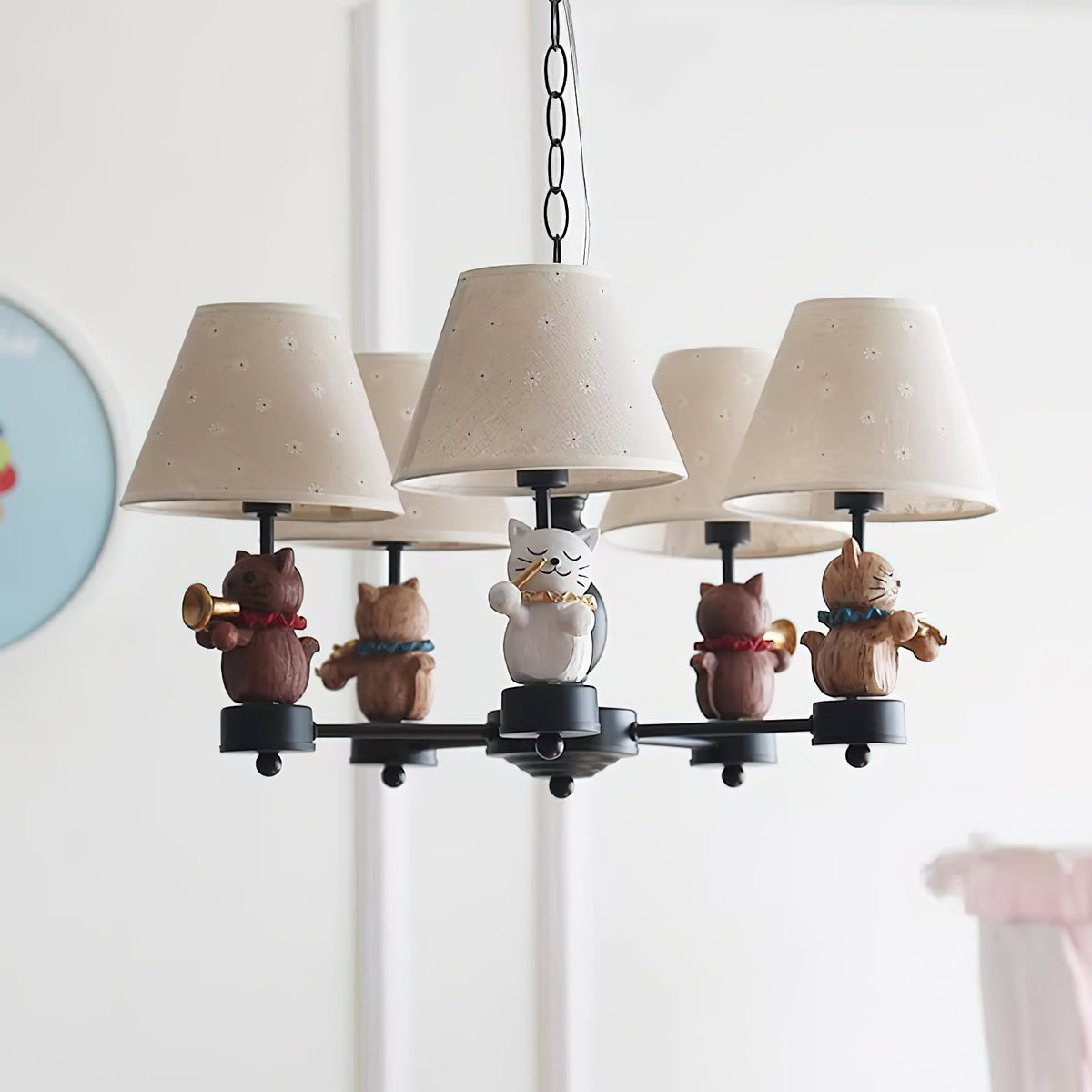 Cat Symphony Metal Chandelier — product view 6