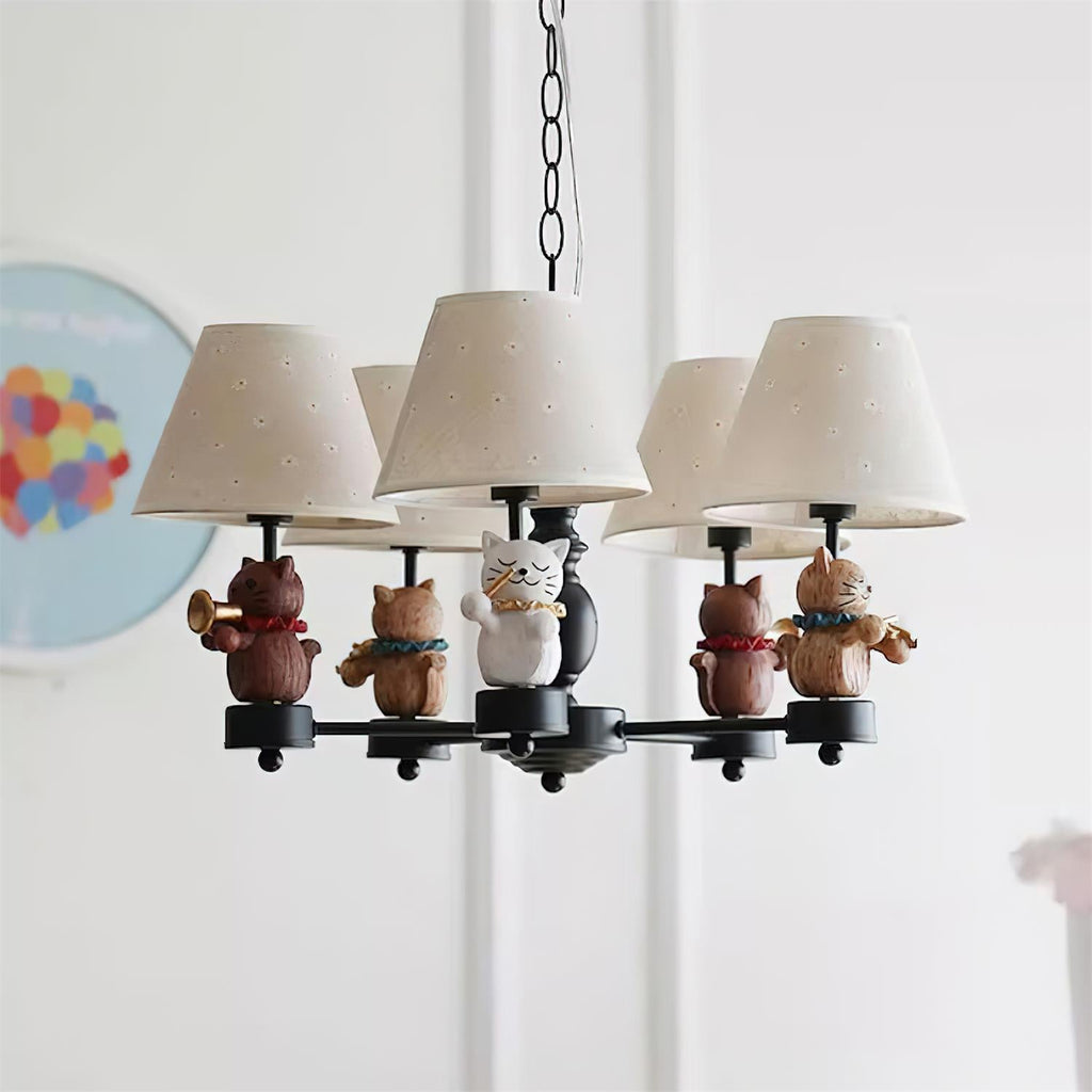 Cat Symphony Metal Chandelier — product view 8