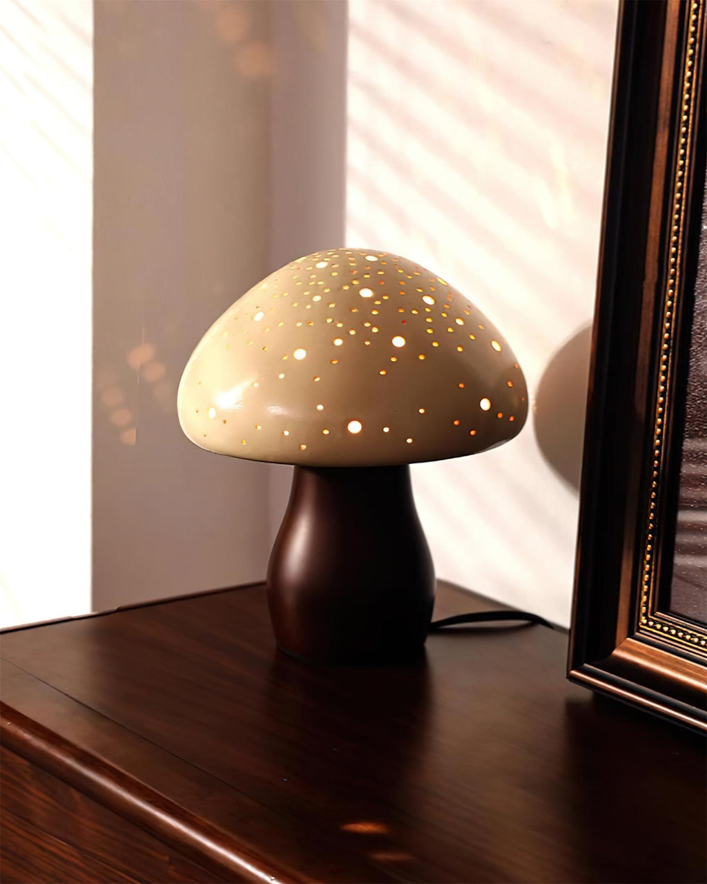 Mielo Mushroom Wood Table Lamp — product view 5