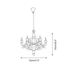 Nocturne Metal Chandelier — product view 5