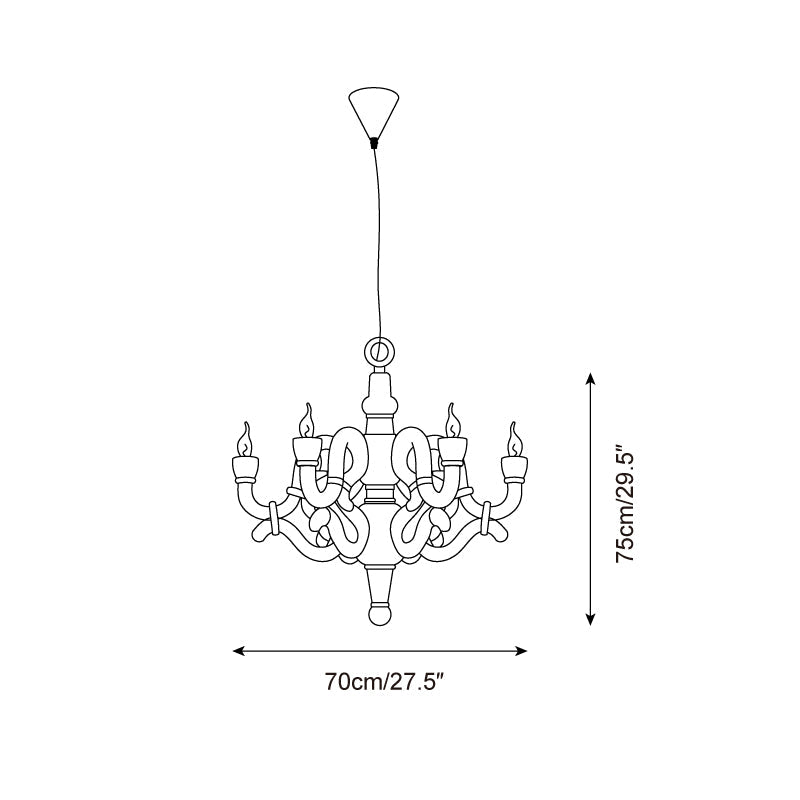 Nocturne Metal Chandelier — product view 5