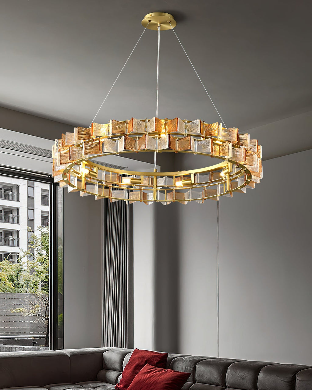 Celvara Glass Chandelier — product view 3