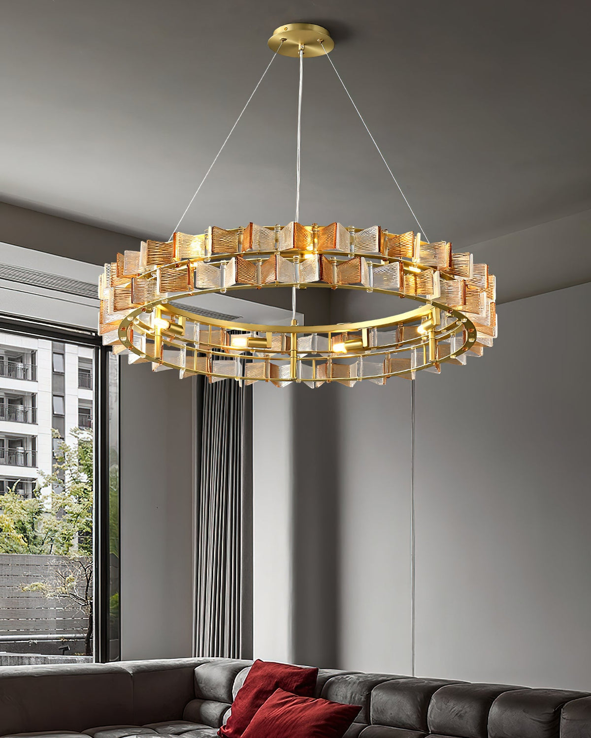 Celvara Glass Chandelier — product view 3