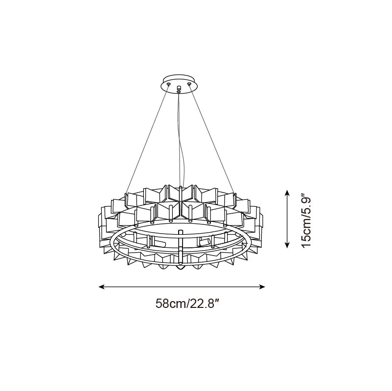 Celvara Glass Chandelier — product view 5