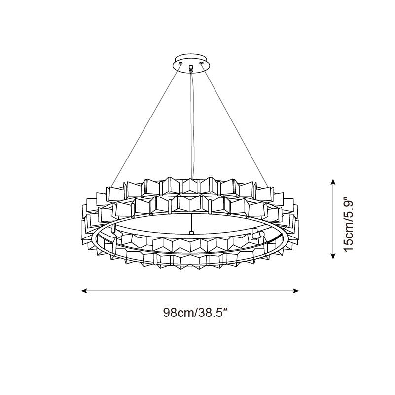 Celvara Glass Chandelier — product view 7
