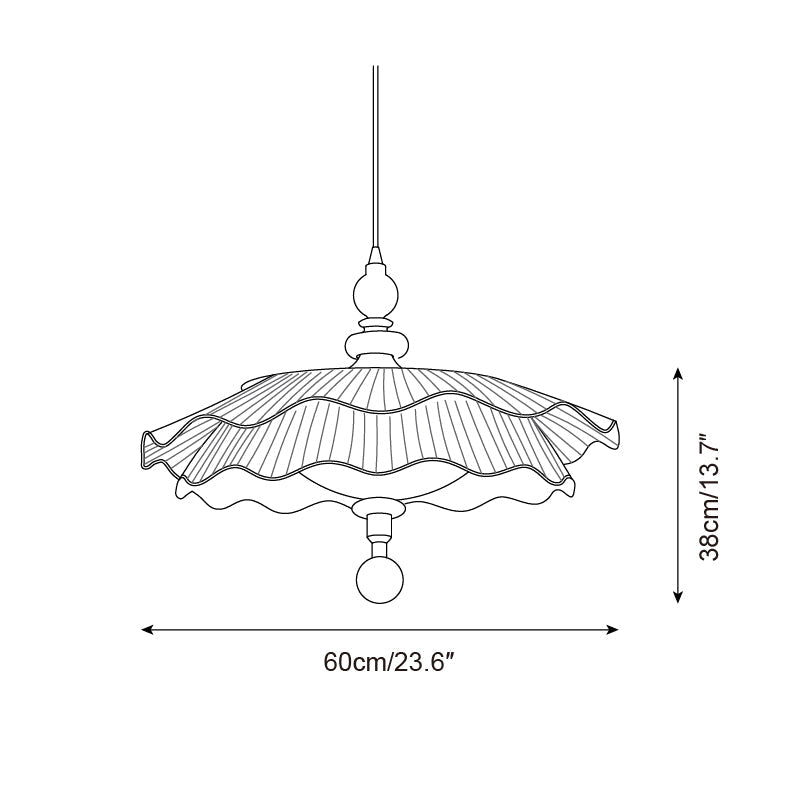 Ravina Wood Pendant Lamp — product view 6