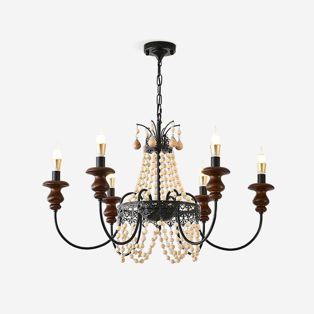 Seraphine Wood Chandelier — product view 1