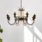 Seraphine Wood Chandelier — product view 2