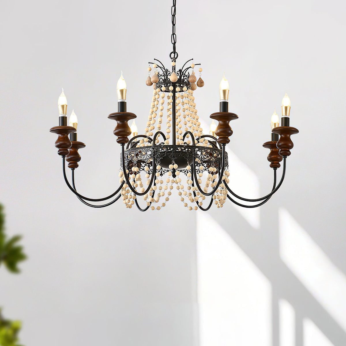 Seraphine Wood Chandelier — product view 2