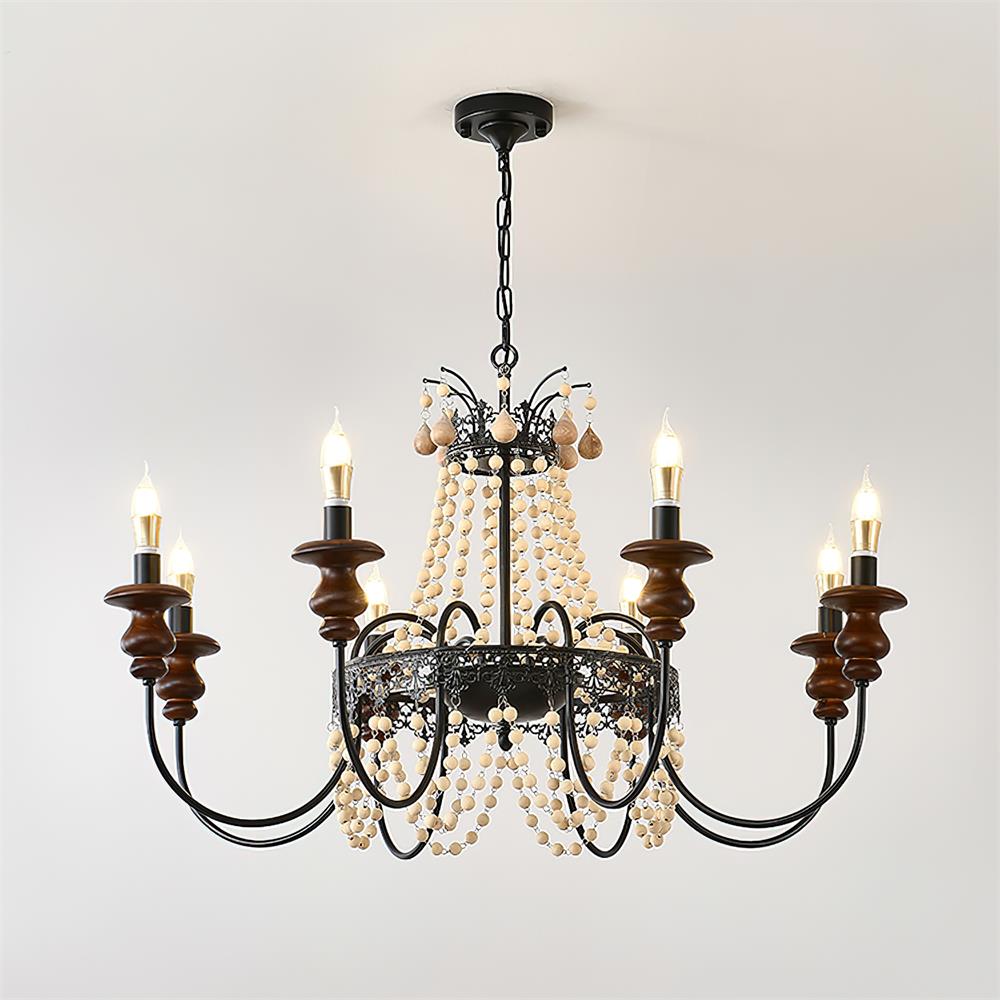 Seraphine Wood Chandelier — product view 3