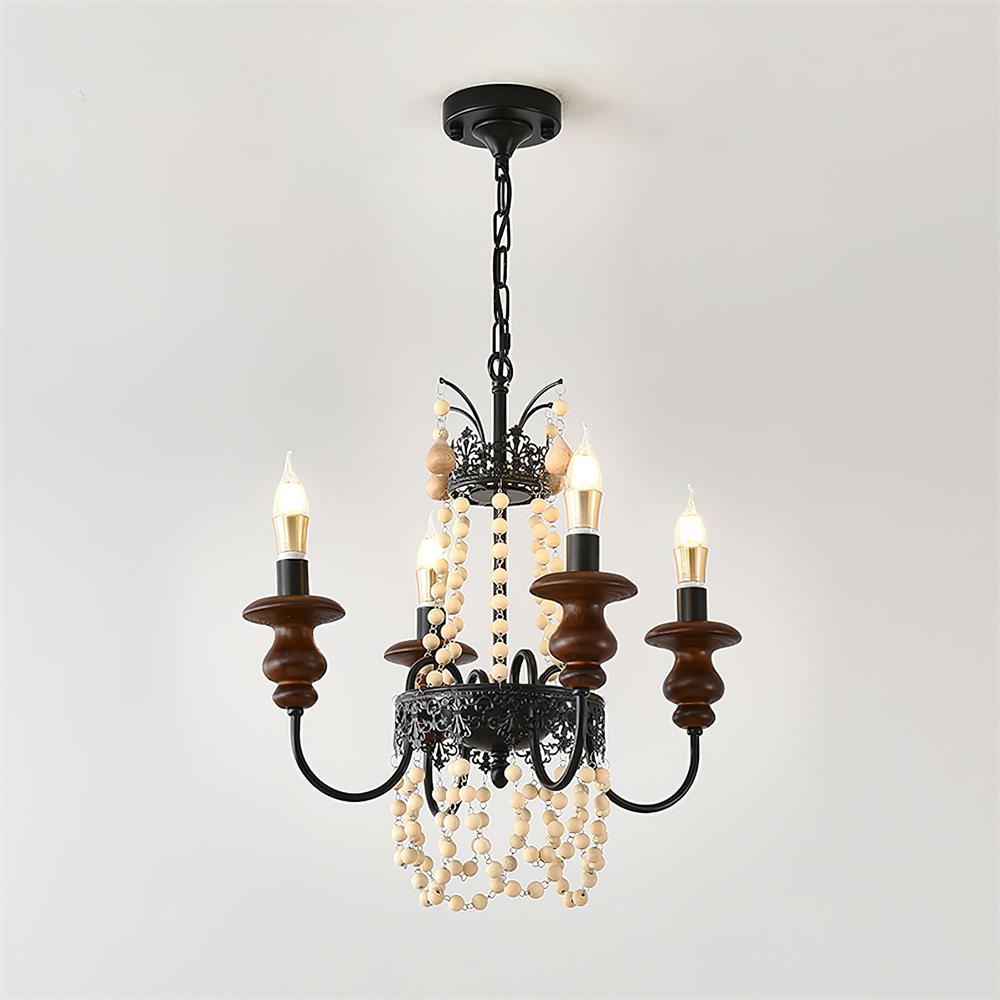 Seraphine Wood Chandelier — product view 4