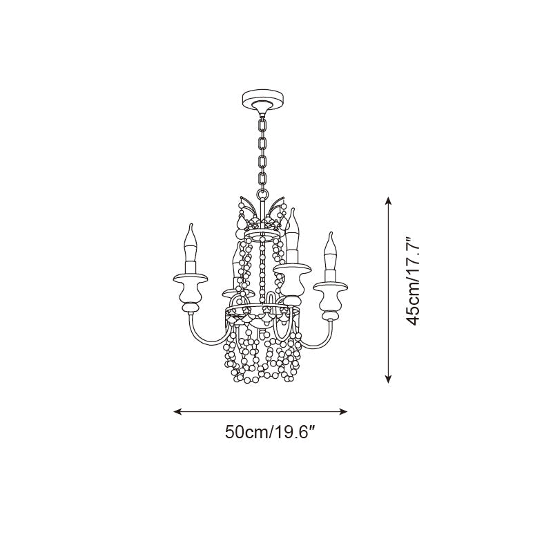 Seraphine Wood Chandelier — product view 5