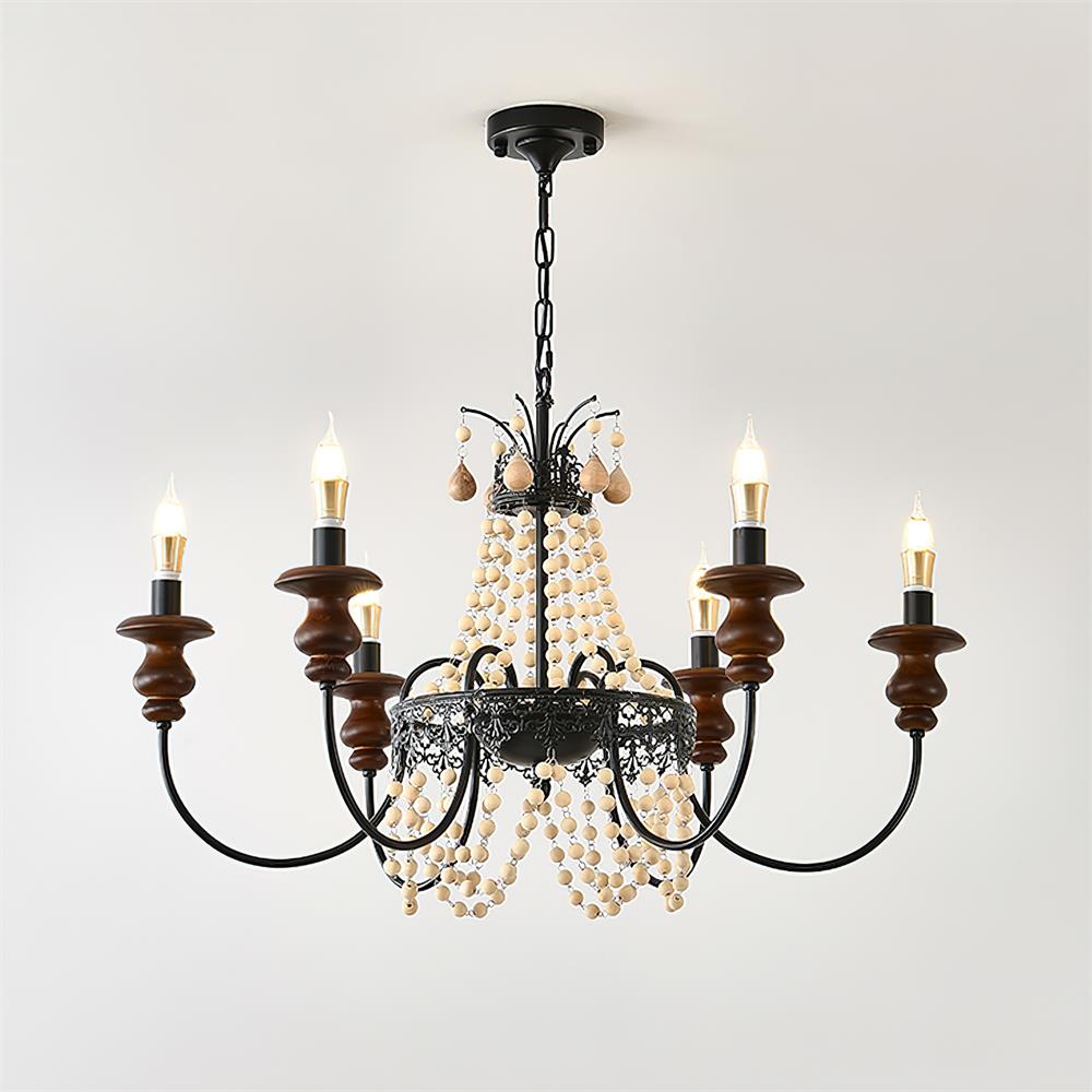 Seraphine Wood Chandelier — product view 9