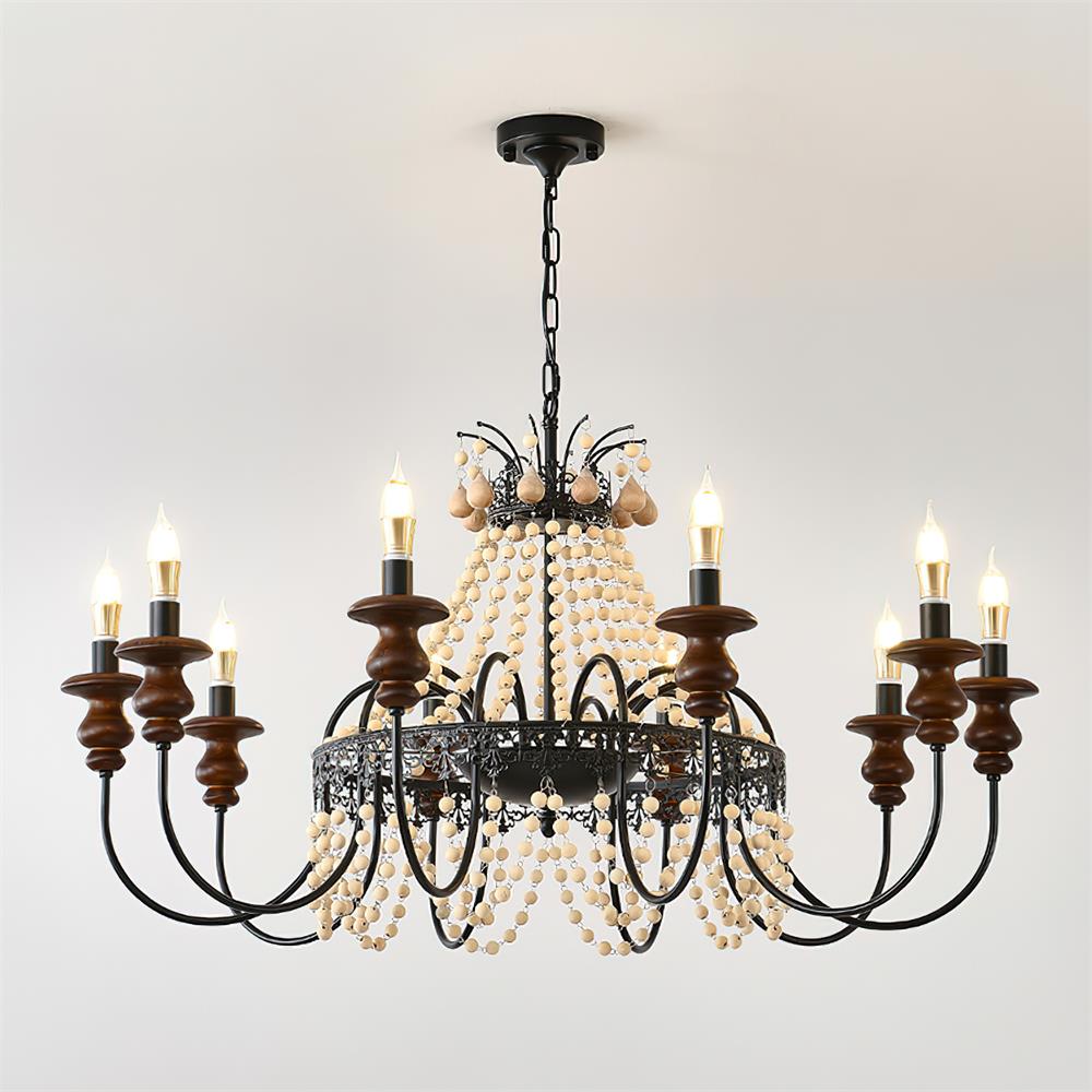 Seraphine Wood Chandelier — product view 10